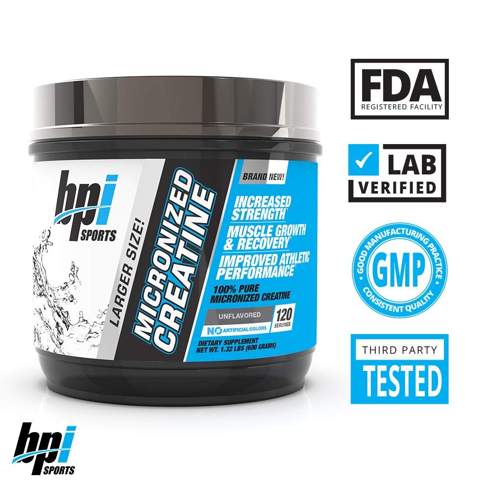 BPI MICRONIZED CREATINE 600 Grams (120 LẦN DÙNG)