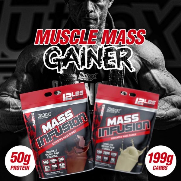 NUTREX INFUSION MASS GAINER - SỮA TĂNG CÂN 12LBS