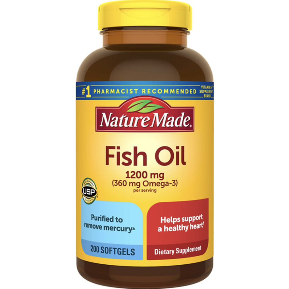 NATURE MADE OMEGA3 DẦU CÁ FISH OIL 1200MG