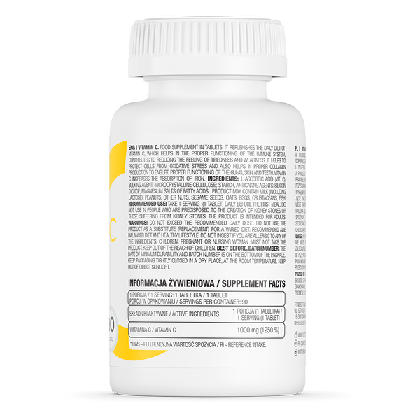 Ostrovit Vitamin C - Tăng cường đề kháng (90 viên)