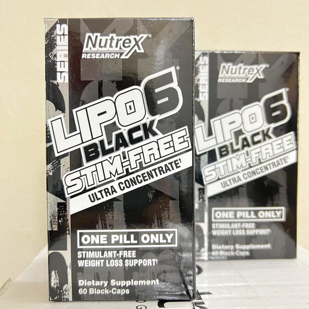 NUTREX LIPO6 BLACK STIM FREE (60 VIÊN)