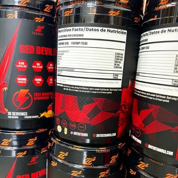 ZNUTRITION RED DEVIL - PREWORKOUT + ZMA TĂNG TESTOSTERONE (30 LẦN DÙNG)