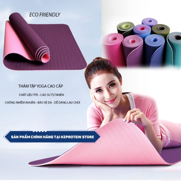 Thảm Yoga TPE Eco Friendly 6mm Kèm Túi Đeo