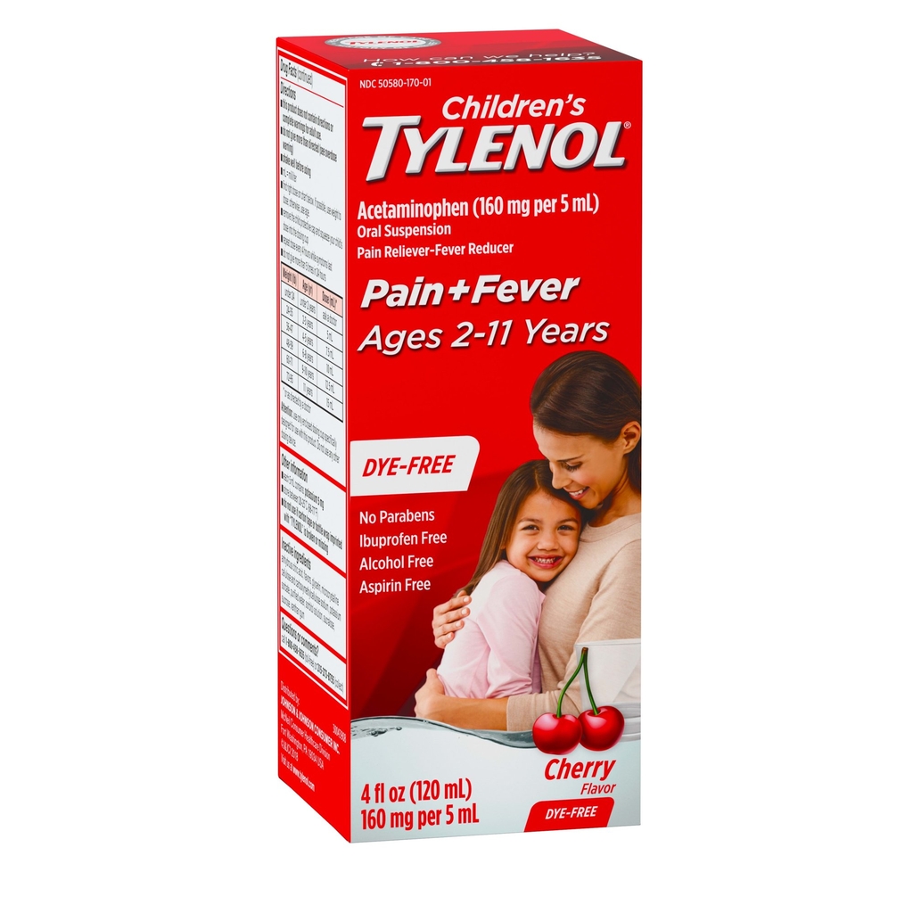 Children’s Tylenol Pain Fever 120ml - Vị Cherry (2-11 tuổi)