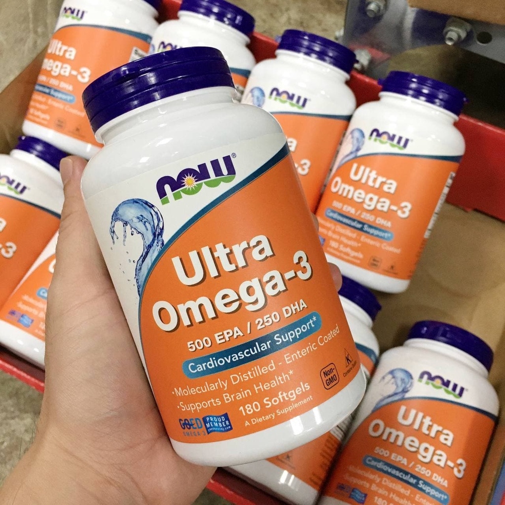 Now Foods Ultra Omega-3, 500 EPA / 250 DHA - 180 Viên