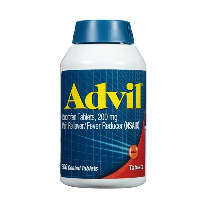 Advil Giảm Đau Hạ Sốt 200mg, viên nén màu đỏ