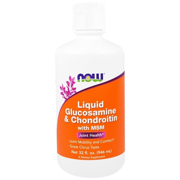 Now Liquid Glucosamine & Chondroitin With MSM (946ml)