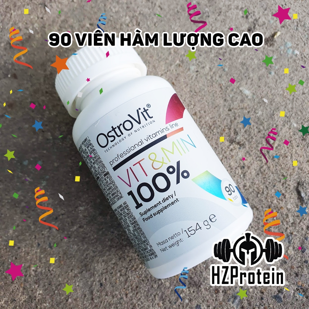 OSTROVIT 100% VIT&MIN - VITAMIN TỔNG HỢP (90 VIÊN)