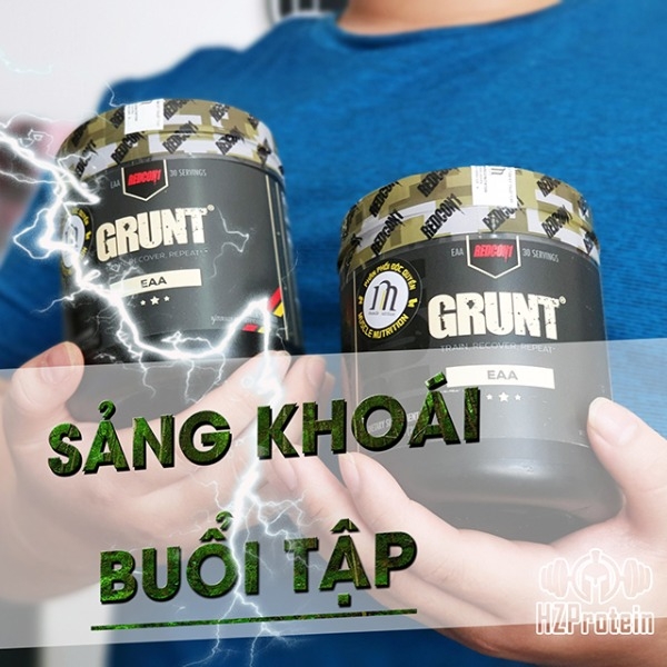 GRUNT EAA - BỔ SUNG AMINO THIẾT YẾU GIÚP PHÁT TRIỂN CƠ BẮP CỦA REDCON1 (30 LẦN DÙNG)