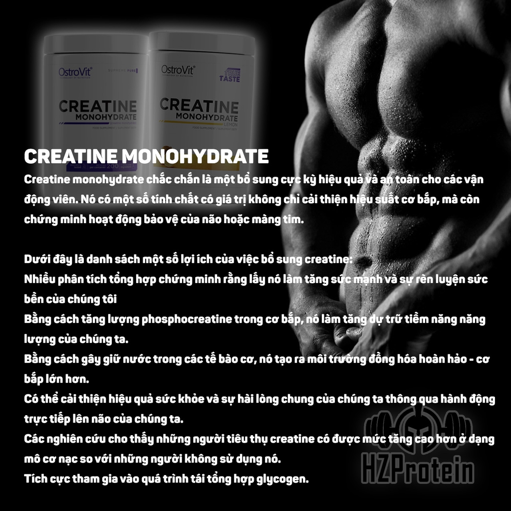 OSTROVIT CREATINE 500g (100 LẦN DÙNG)