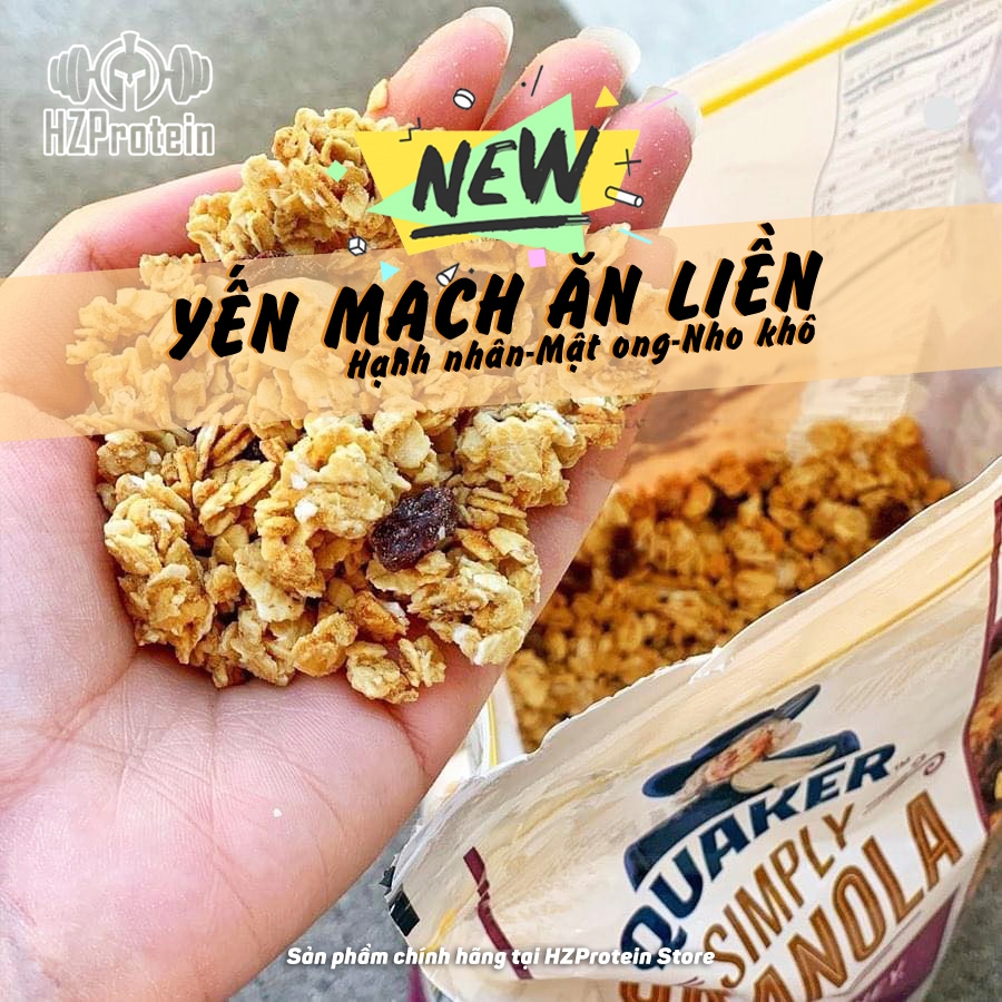 GRANOLA SIMPLY QUAKER - YẾN MẠCH ĂN LIỀN TIỆN LỢI (2 LBS)