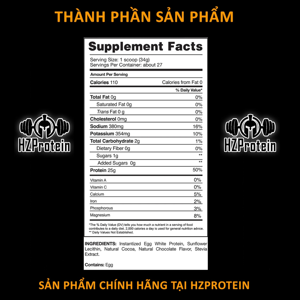GASPARI PROVEN EGG - PROTEIN TỪ LÒNG TRẮNG TRỨNG (2 LBS)
