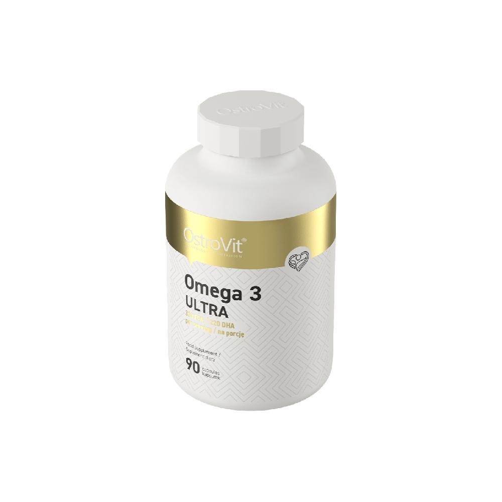 OSTROVIT OMEGA 3 ULTRA - DẦU CÁ HÀM LƯỢNG CAO 340/220mg EPA/DHA (90 VIÊN)