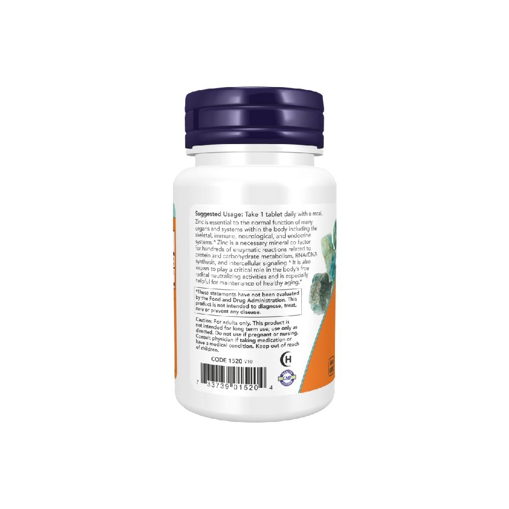 NOW ZINC GLUCONATE 50MG - VIÊN UỐNG BỔ SUNG KẼM TĂNG CƯỜNG SỨC KHỎE