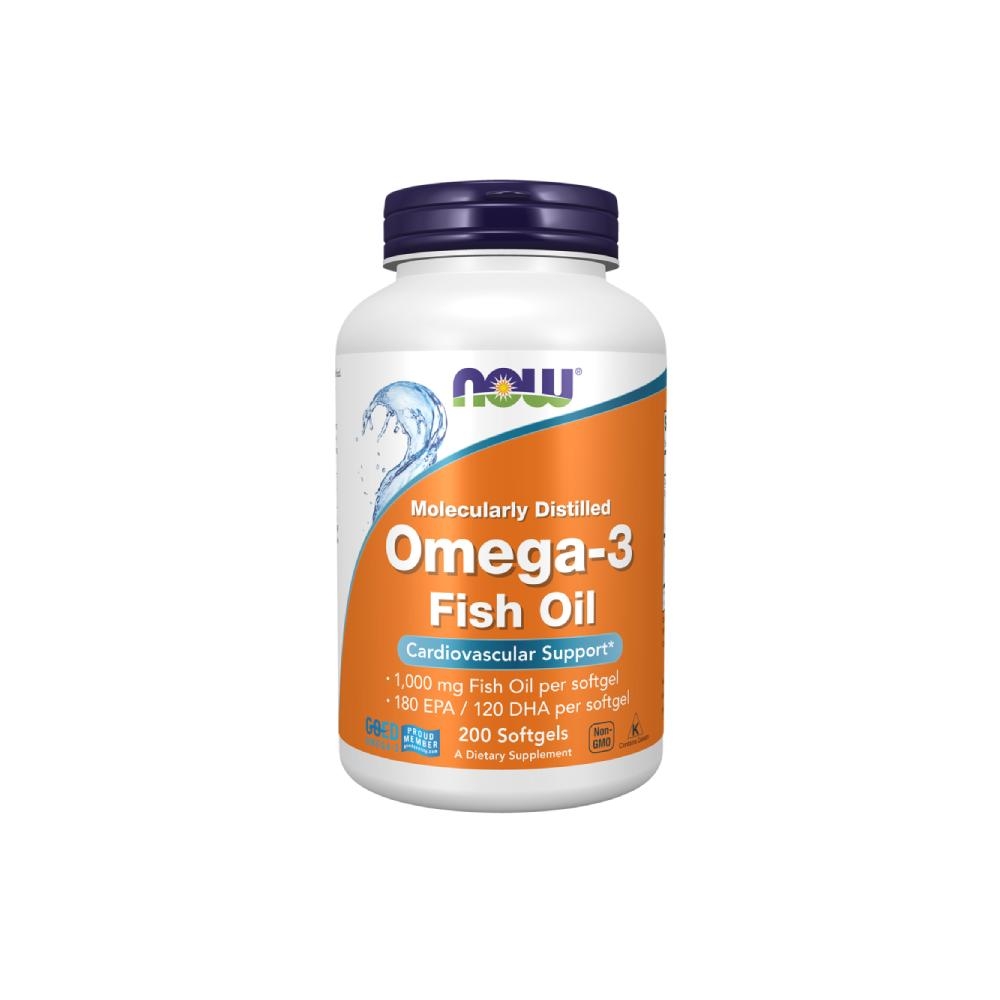 Now Omega-3 1000mg Fish Oil 180EPA/ 120DHA