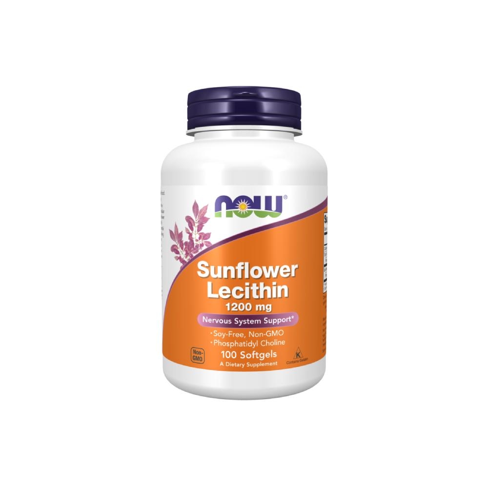 Now Sunflower Lecithin 1200mg - Hỗ Trợ Sức Khỏe Não Bộ Và Hệ Thần Kinh