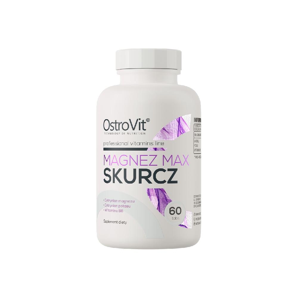 Ostrovit Magnez Max Skurcz - Bổ Sung Magie, Kali, B6 Cải Thiện Hệ Thần Kinh (60 Viên)
