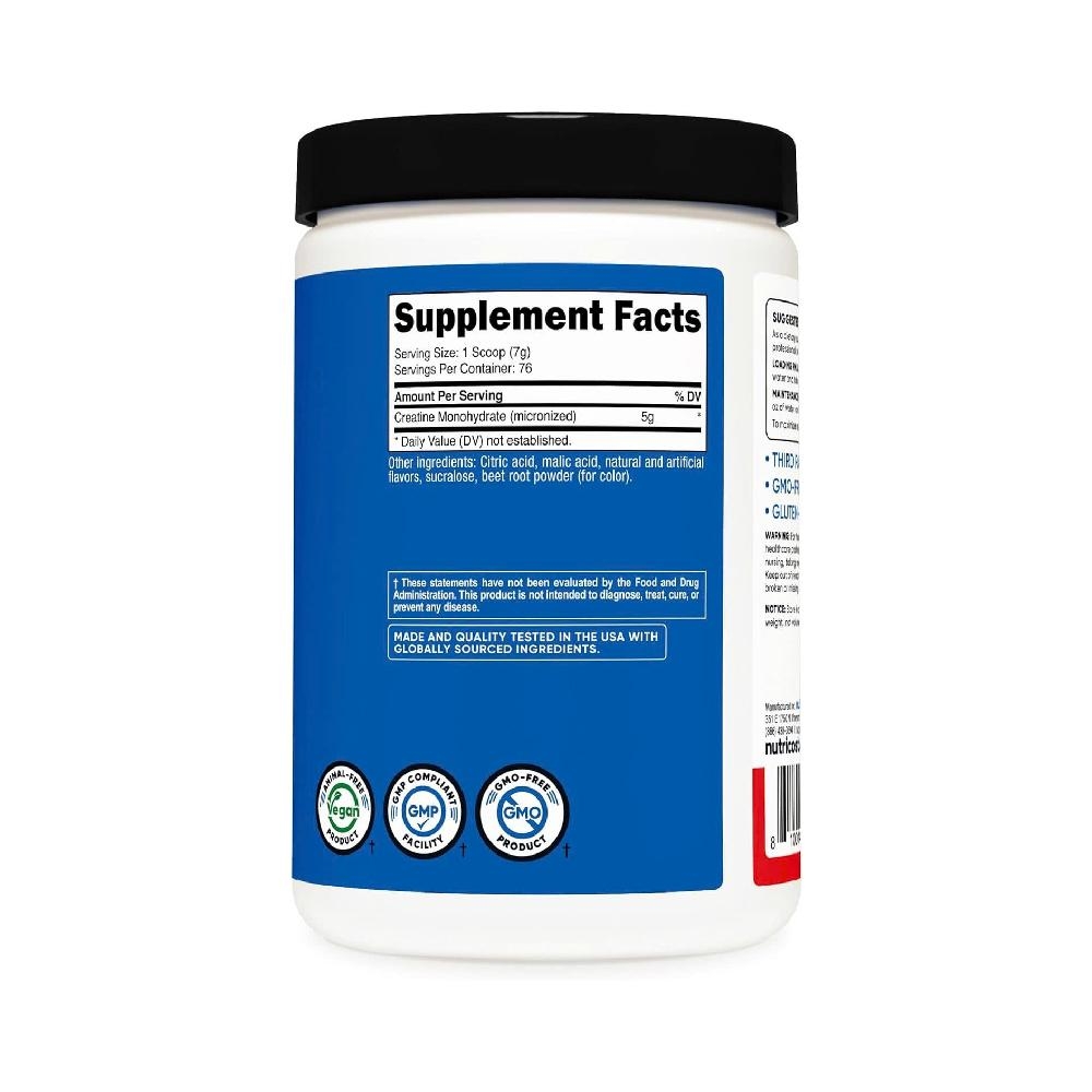 Nutricost Pure Creatine Monohydrate Powder Micronized, 500 Grams