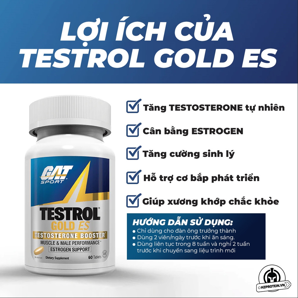 GAT Sport Testrol Gold ES, 60 Viên