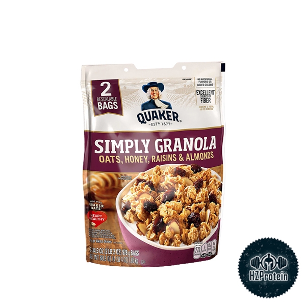 GRANOLA SIMPLY QUAKER - YẾN MẠCH ĂN LIỀN TIỆN LỢI (2 LBS)