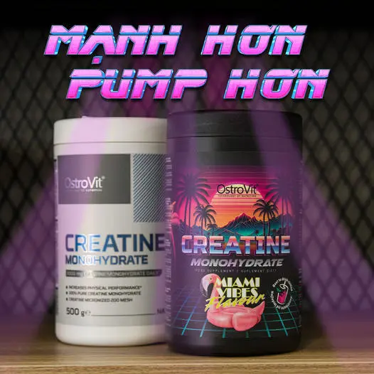 OSTROVIT CREATINE 500G (100 LẦN DÙNG) - TĂNG SỨC MẠNH CƠ BẮP