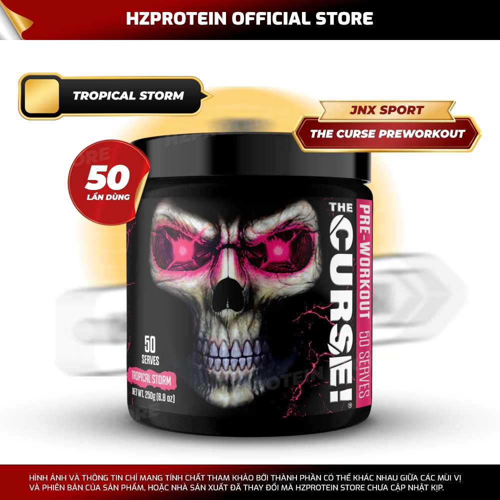 JNX THE CURSE - PREWORKOUT TĂNG SỨC MẠNH (50 LẦN DÙNG)