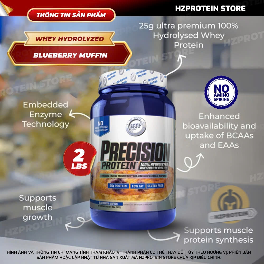 Precision Whey Protein 100% Hydrolyzed 2lbs - 28 Serving
