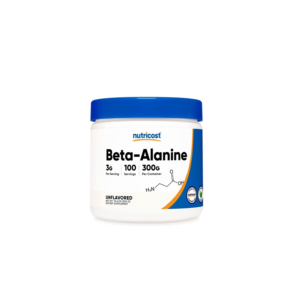 Nutricost Beta Alanine Powder 300 Grams (10.6oz) - 3 Grams Per Serving