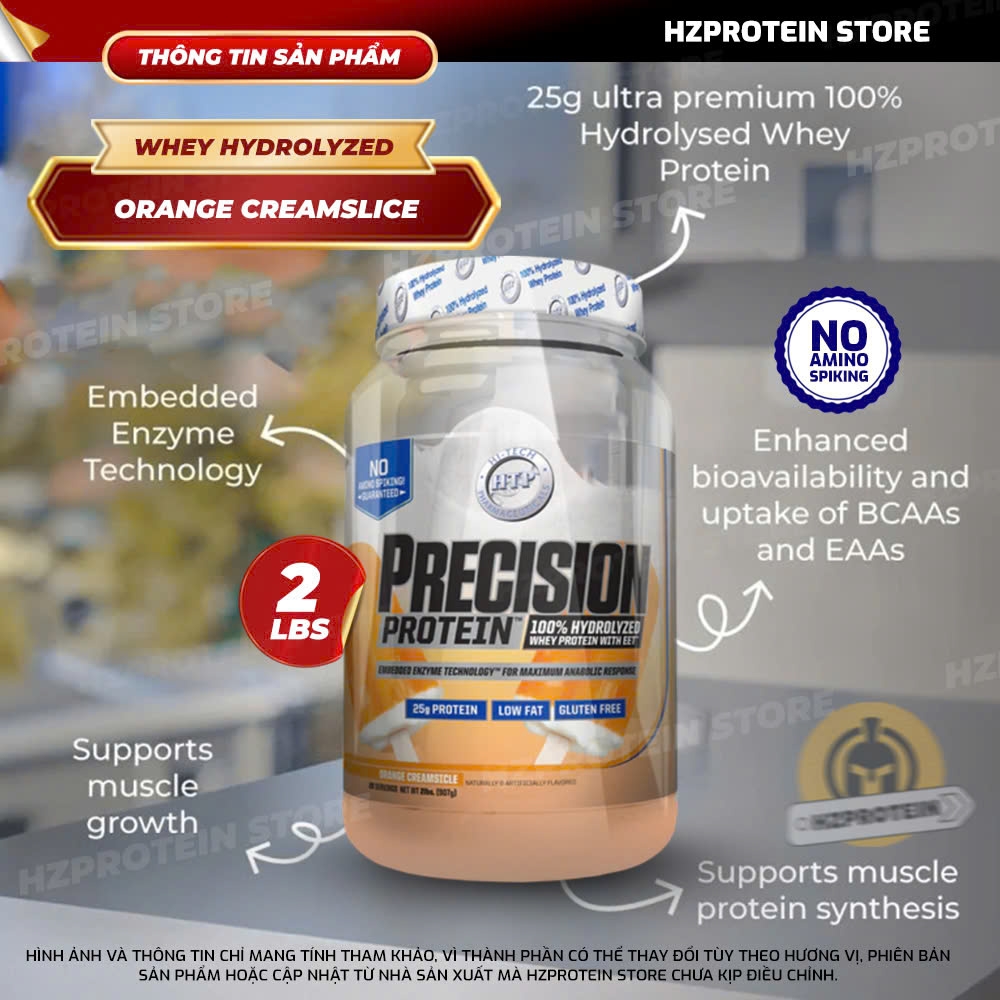 Precision Whey Protein 100% Hydrolyzed 2lbs - 28 Serving