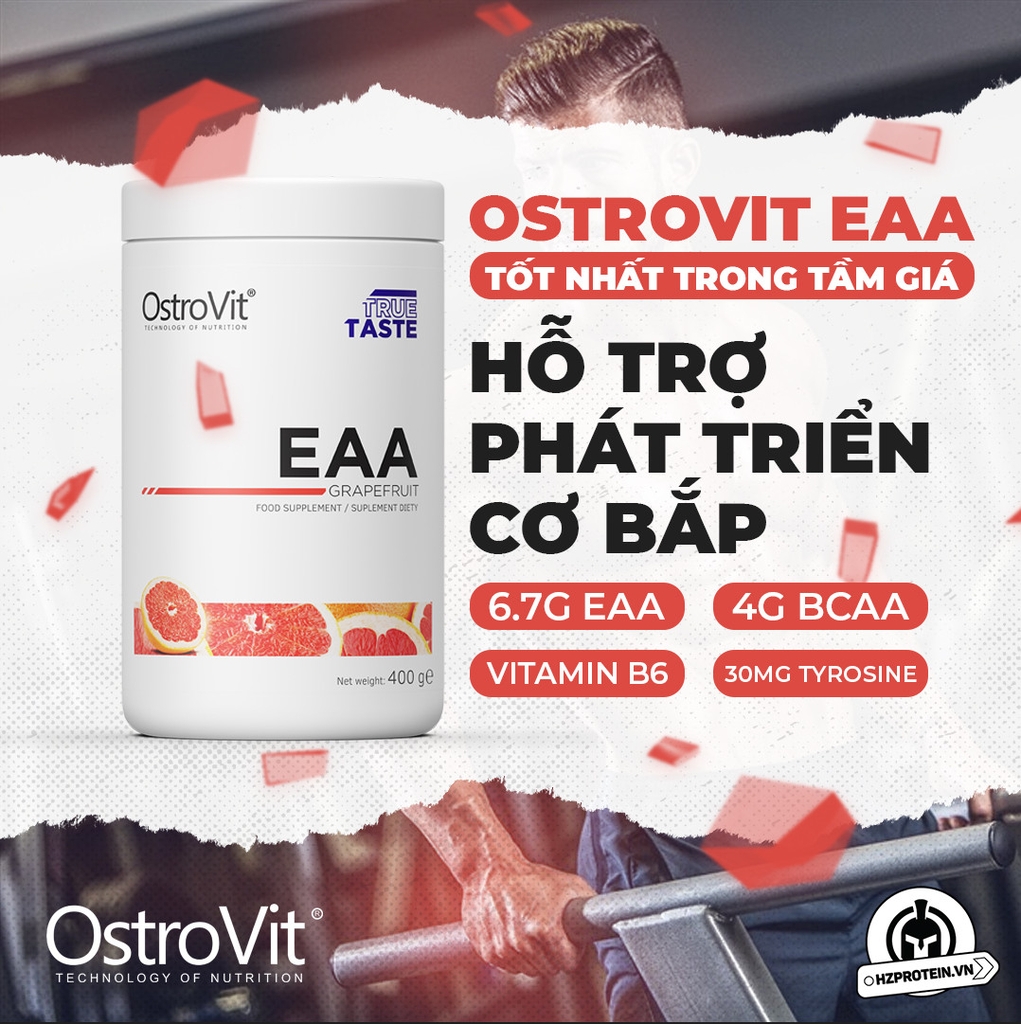 OSTROVIT EAA 400G - HỖ TRỢ PHÁT TRIỂN CƠ BẮP (40 LẦN DÙNG)