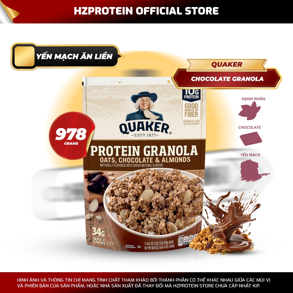 GRANOLA SIMPLY QUAKER - YẾN MẠCH ĂN LIỀN TIỆN LỢI (2 LBS)