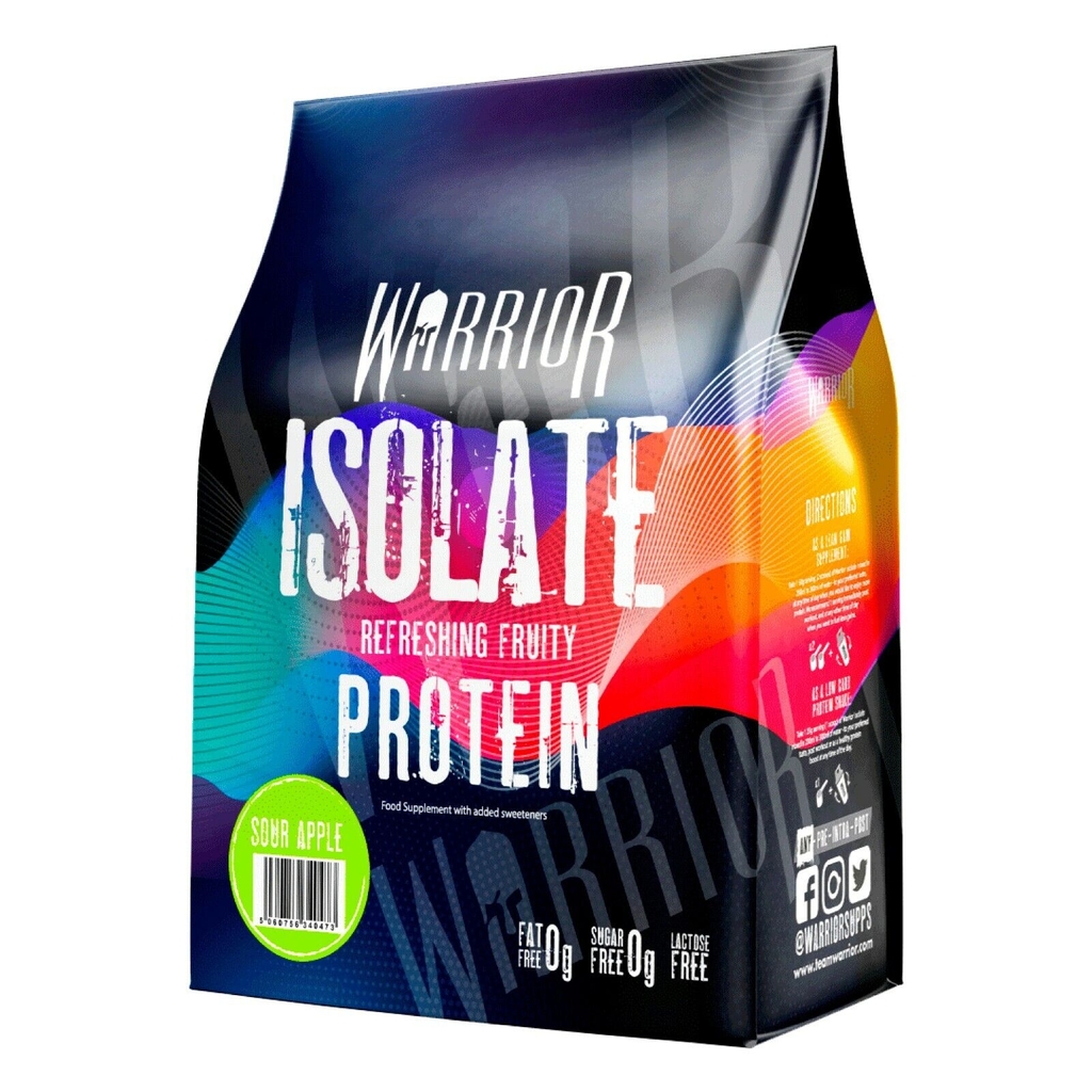 Warrior Isolate Refreshing Fruity Protein - Whey Protein Vị Trái Cây Siêu Ngon, Tách Mùi Sữa - 500 gram