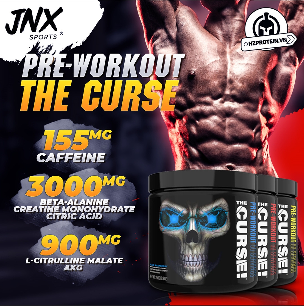 JNX THE CURSE - PREWORKOUT TĂNG SỨC MẠNH (50 LẦN DÙNG)