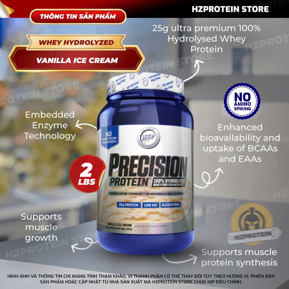 Precision Whey Protein 100% Hydrolyzed 2lbs - 28 Serving