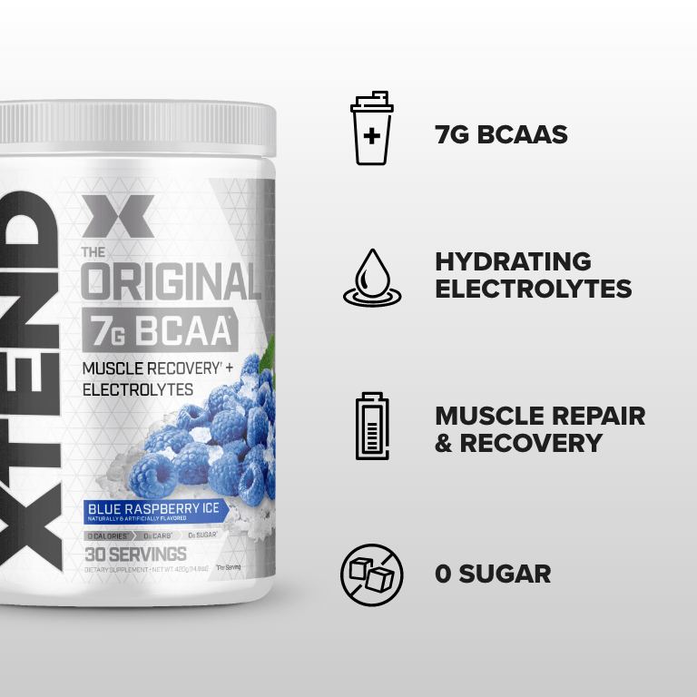 XTEND BCAA - PHỤC HỒI CƠ BẮP, TĂNG SỨC BỀN (30 LẦN DÙNG)