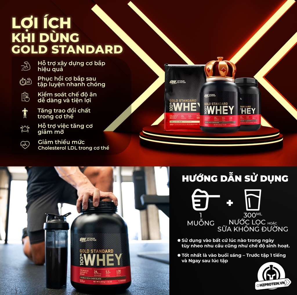 GOLD STANDARD 100% WHEY 2LBS