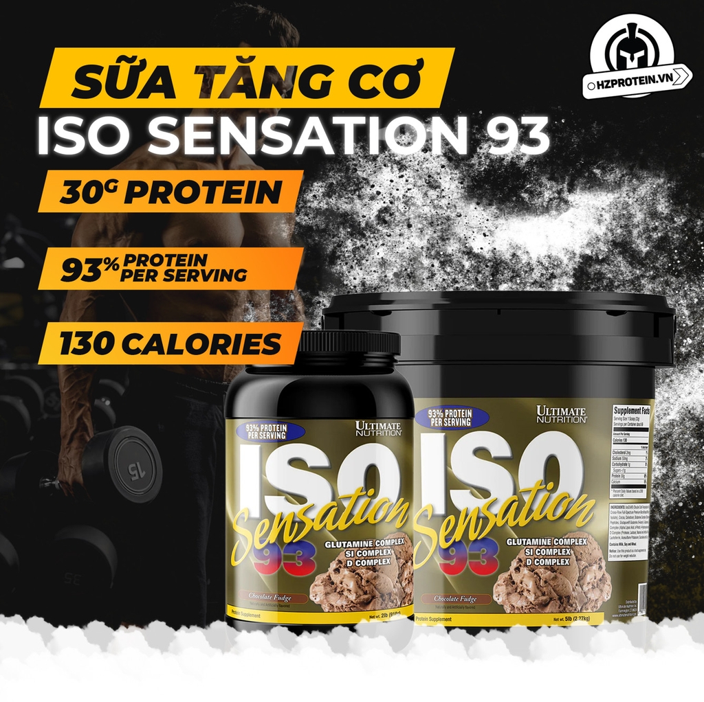 Sữa Tăng Cơ Ultimate Iso Sensation 93 5lbs (2,3kg)