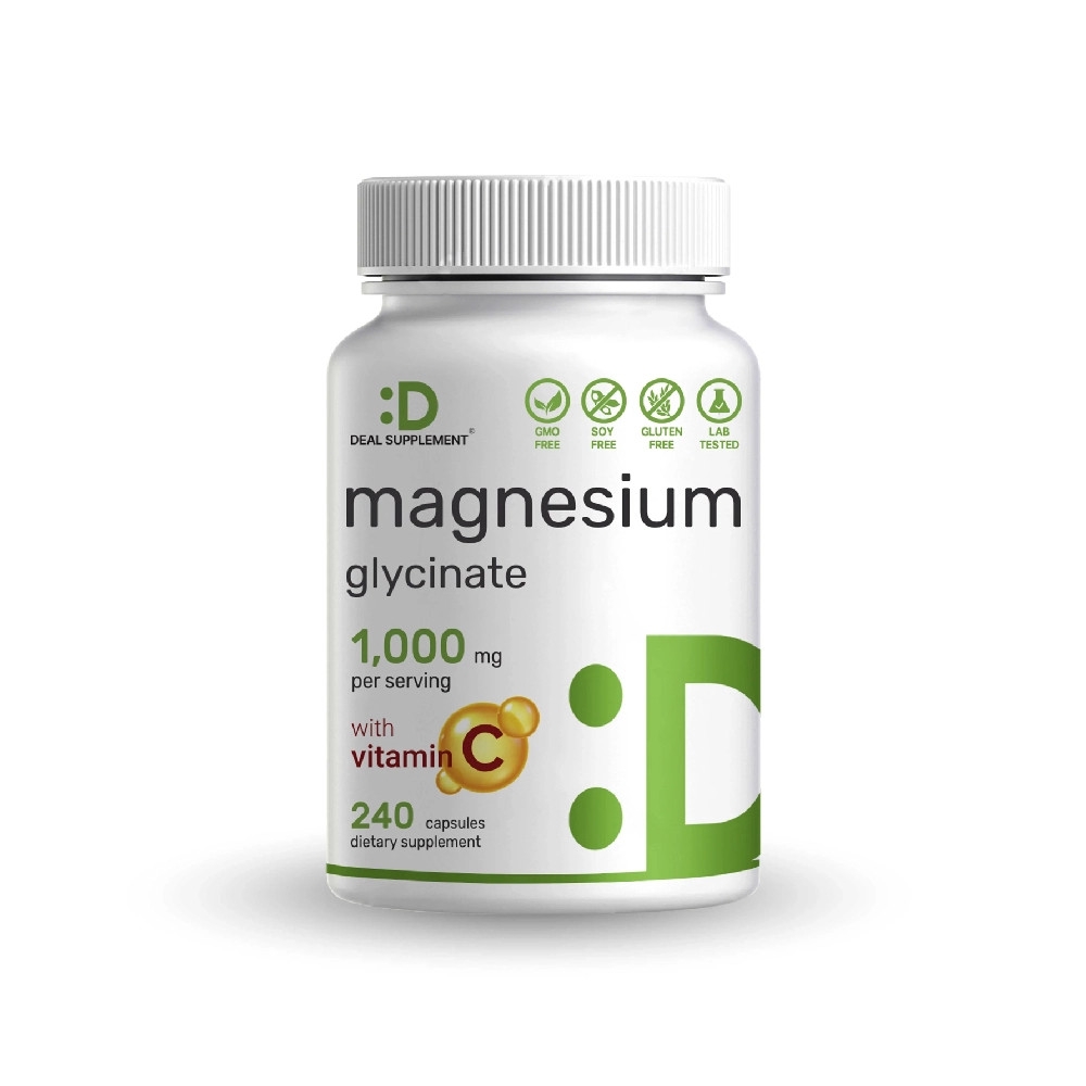Deal Supplement Magnesium Glycinate Hàm Lượng 500/1000mg - Tăng Cường Sức Khỏe Tim Mạch