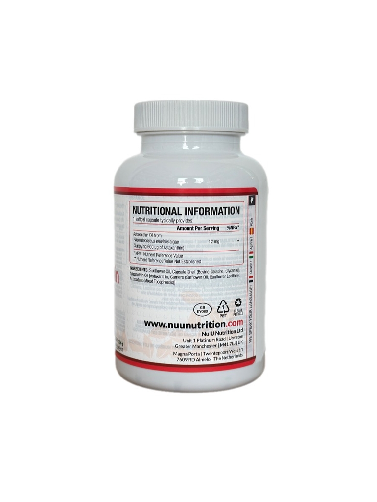 NUU ASTAXANTHIN 12MG - CHỐNG LÃO HÓA TỐI ĐA (180 VIÊN)