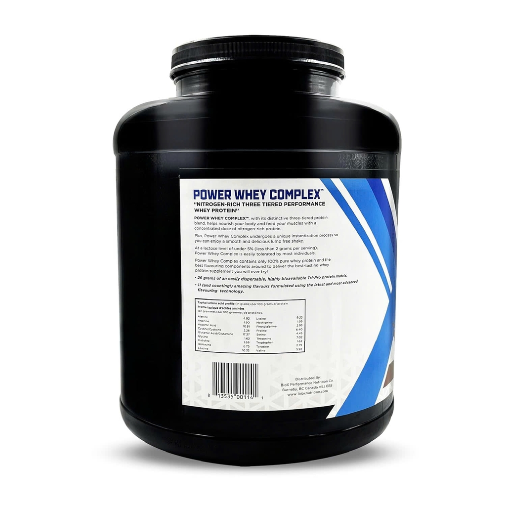 Sữa Tăng Cơ Power Whey Complex BioX – Hộp 2.27kg