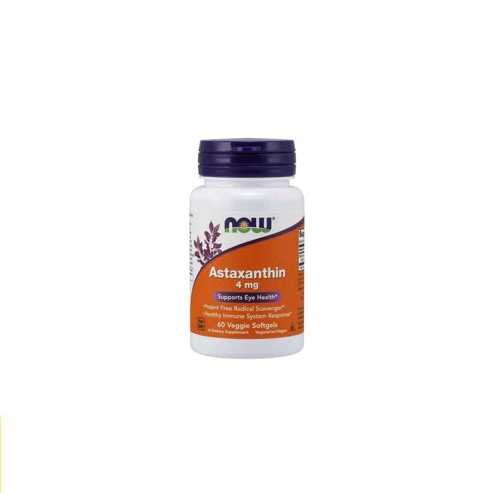 Now Astaxanthin 4mg, Viên uống tăng cường đề kháng. miễn dịch