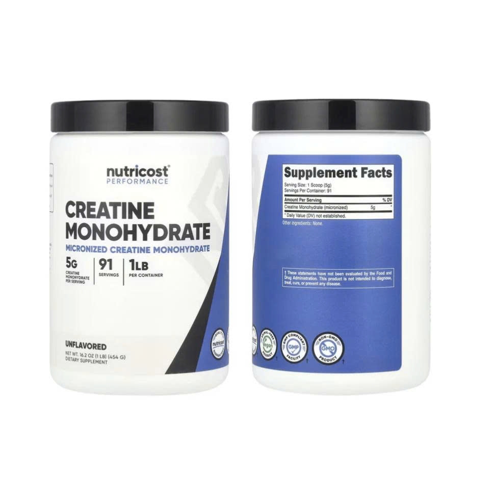 Nutricost Pure Creatine Monohydrate Powder Micronized, 500 Grams