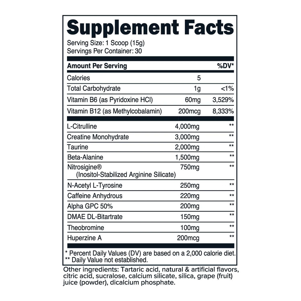 Primaforce Pre-Workout Complex - Tăng Sức Mạnh Tập Luyện (30 Lần Dùng)