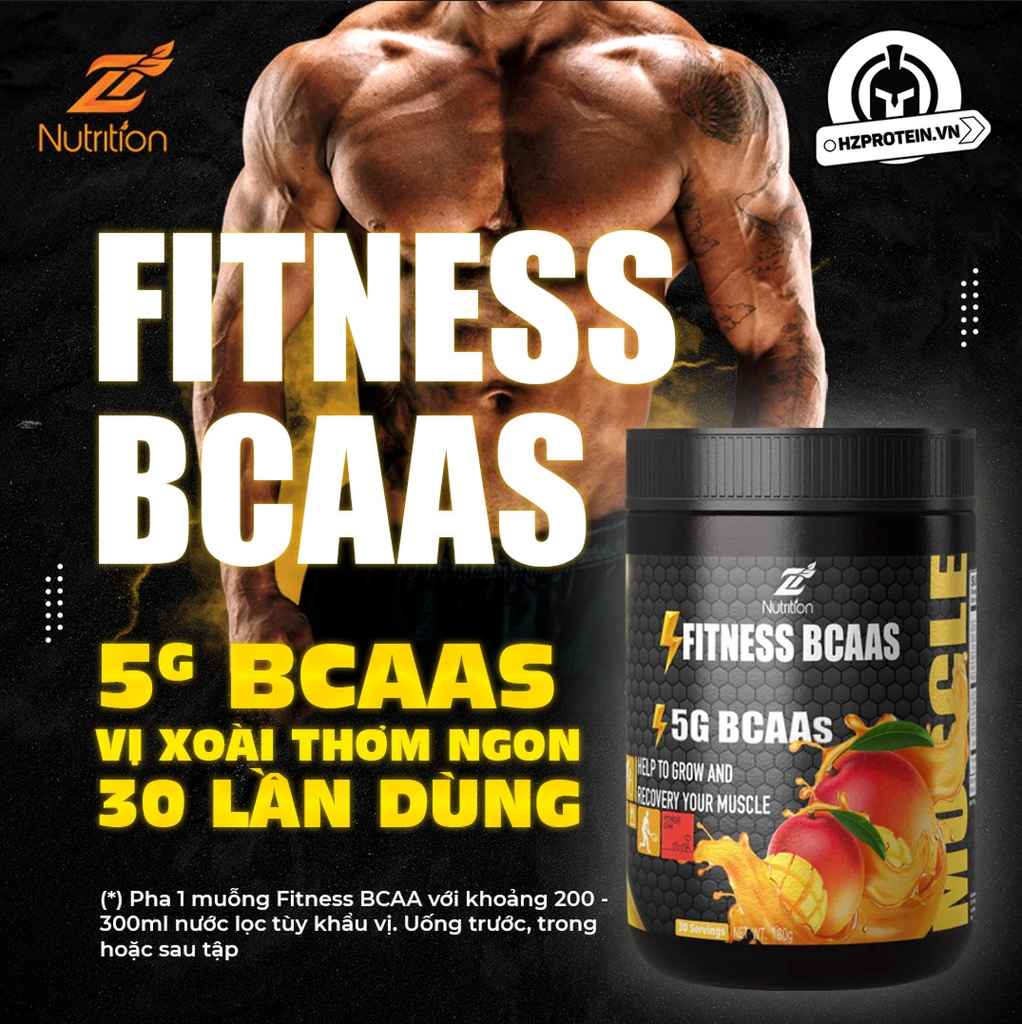 ZNutrition Fitness BCAAS 180 gram, 30 Servings (Vị Xoài)