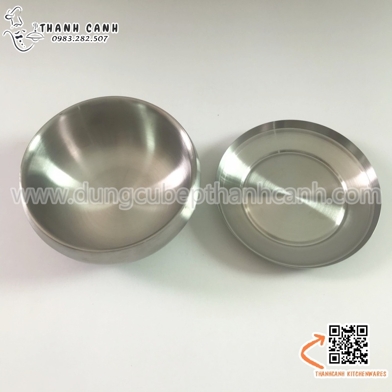 Bát inox có nắp, chén inox có nắp