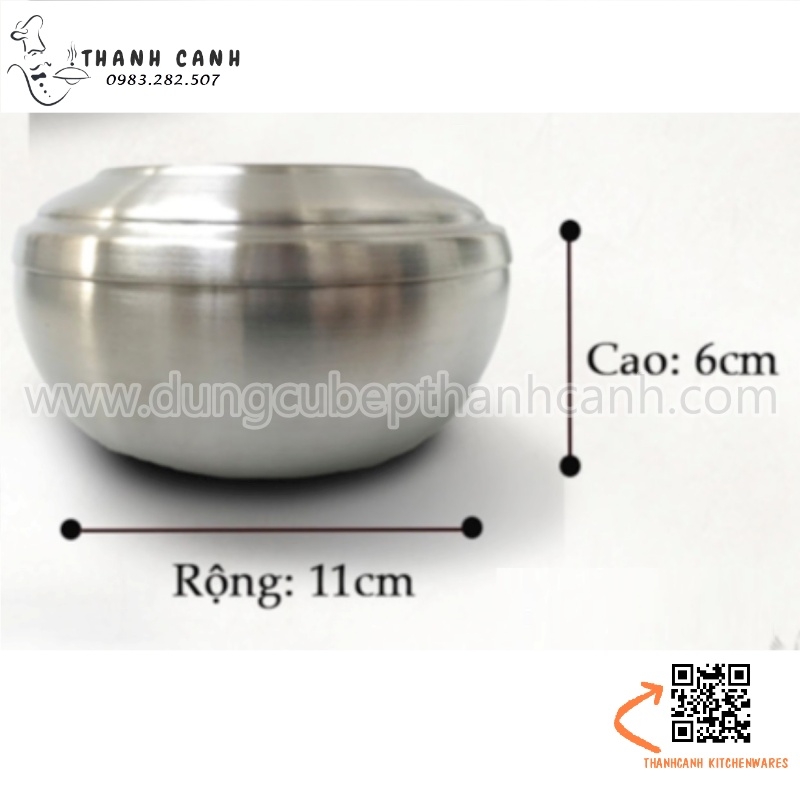 Bát inox có nắp, chén inox có nắp