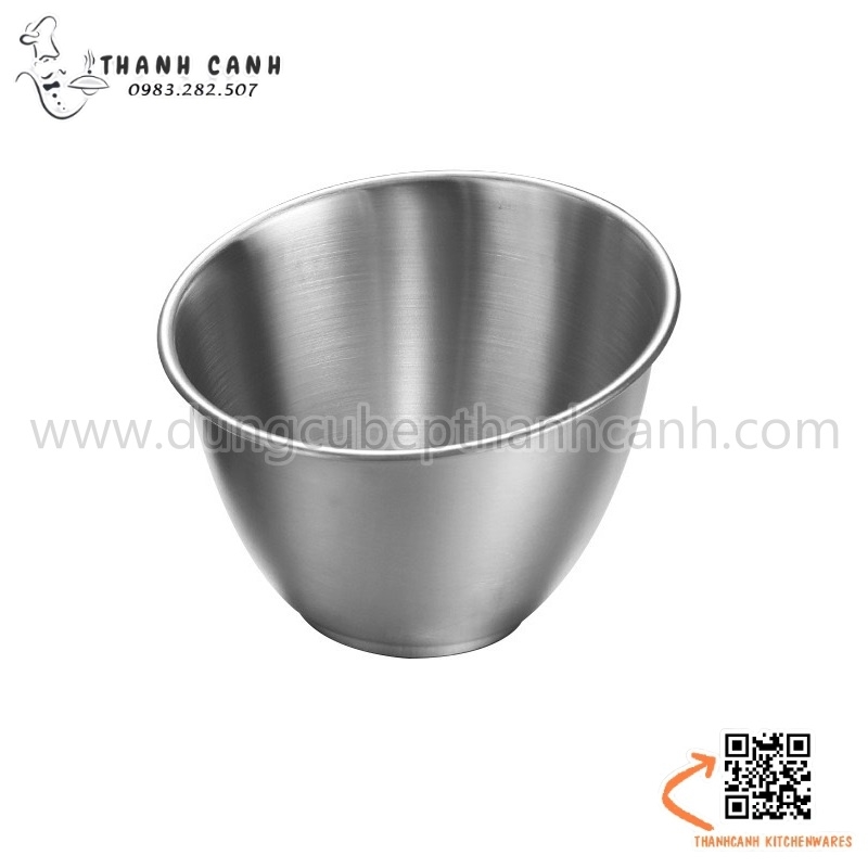 Tô inox miệng xéo bát inox miệng chéo, bát inox miệng vát, tô salad