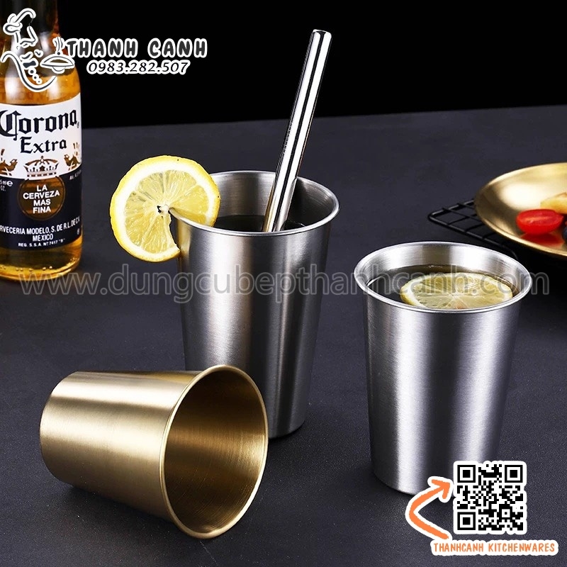 Cốc inox 350ml, cốc inox 500ml