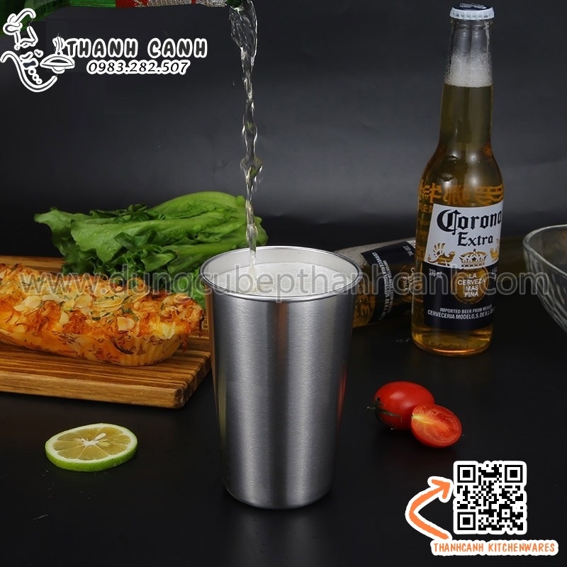 Cốc inox 350ml, cốc inox 500ml