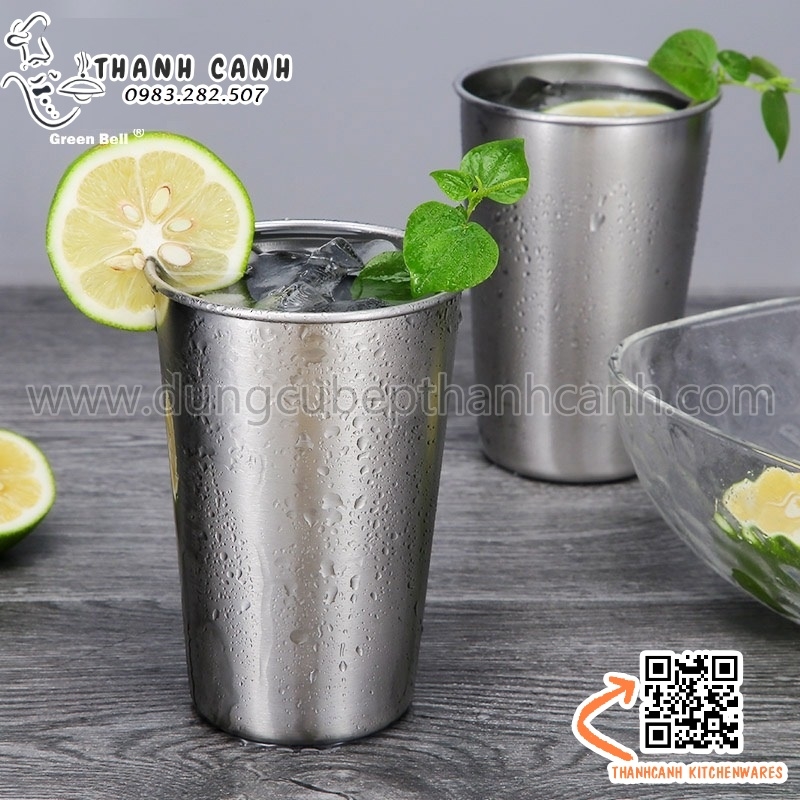 Cốc inox 350ml, cốc inox 500ml